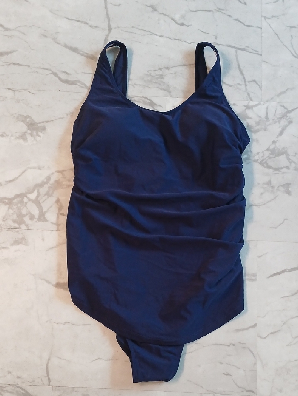 Holipick Classic Navy One-Piece Swimsuit for Women 14W